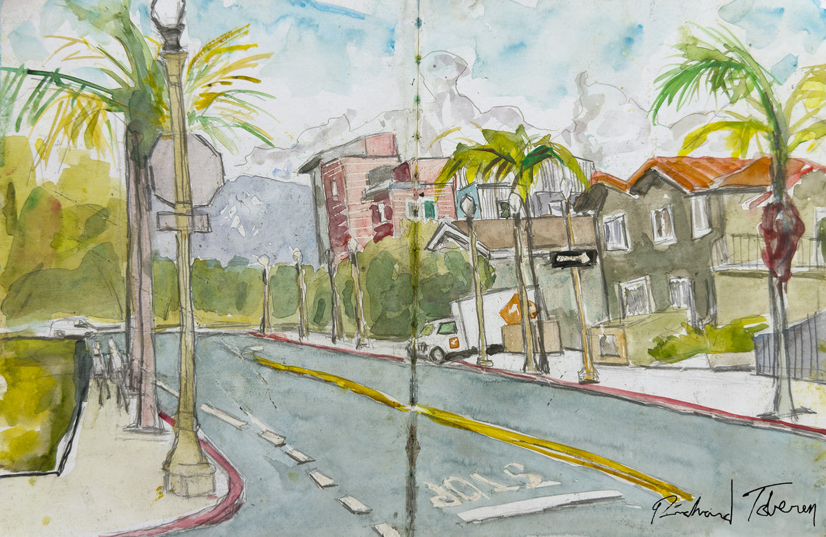Looking back at 7 Eleven on El Embarcadero