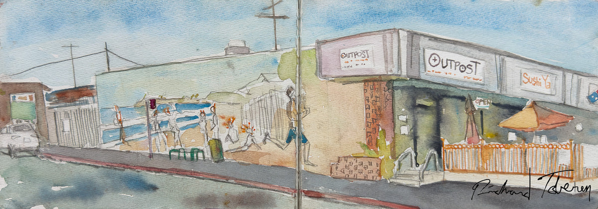 Running Man Mural Full View